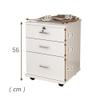 Filing Cabinet with Locking Drawer, Low-Profile Printer Stand, Natural Finish view 3