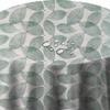 Oilcloth Tablecloth, Small Green Leaves, Oval, 140 x 260 cm, Wipe-Clean view 1