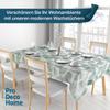 Oilcloth Tablecloth, Small Green Leaves, Oval, 140 x 260 cm, Wipe-Clean view 2