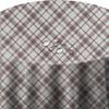 Oilcloth Tablecloth, Garden Tablecloth, Lines Check Gray Red Oval 140 x 220 cm, Wipeable view 1