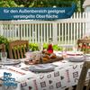 Beige Hearts Wreath Oilcloth Tablecloth, Rectangular, 80 x 140 cm view 3