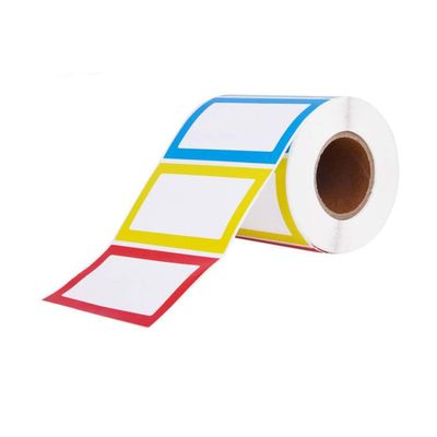 GRIRIW 2-Roll Self-Adhesive Name Labels, Colorful and Reusable