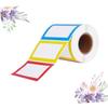 GRIRIW 2-Roll Self-Adhesive Name Labels, Colorful and Reusable view 3