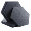Hexagonal Felt Memo Board Set, 6-Piece Acoustic Wall Panels, Color 16, Small Hexagon view 1
