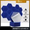 Hexagonal Felt Memo Board Set, 6-Piece Acoustic Wall Panels, Color 16, Small Hexagon view 2