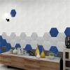 Hexagonal Felt Memo Board Set, 6-Piece Acoustic Wall Panels, Color 16, Small Hexagon view 3