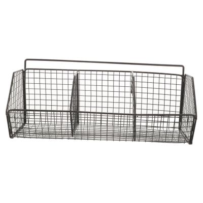 Metal Kitchen Wall Shelf, Wall-Mounted Spice Organizer