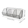 Metal Kitchen Wall Shelf, Wall-Mounted Spice Organizer view 2