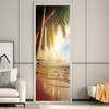 Self-Adhesive 3D Beach and Sea Door Mural, Removable, Waterproof, 77 x 200 cm view 4