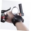 Bike Handlebar Mirror with Wrist Strap, Lightweight, Rotatable, Wide-Angle, Black view 3