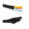 1/5 m Self-Closing Expandable Braided PET Cable Sleeve, Flexible and Insulated, White, 38 mm × 5 m view 4