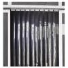 Qulamrdk Welding Protection Curtain, Vinyl Strip Curtain, Industrial Strip Curtain for Warehouses and Factories, Easy to Install and Opaque (Black, 1.5 x 2.1 m) view 2