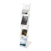 Kazafa A4 Folding Literature Stand, 4 Pockets, White view 1
