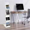Kazafa A4 Folding Literature Stand, 4 Pockets, White view 3
