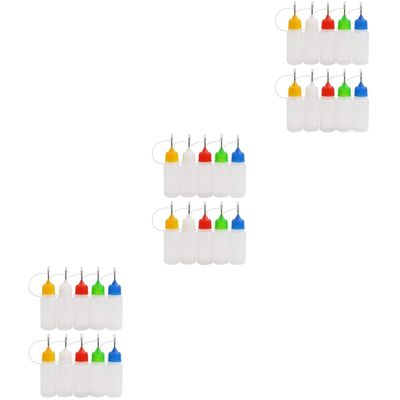CHILDWEET 30-Pack Precision Tip Squeeze Bottles for Glue and Crafts