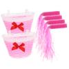Decorative Kids' Bicycle Accessories Set 2 with Basket, Handlebar Covers and Ribbons view 1