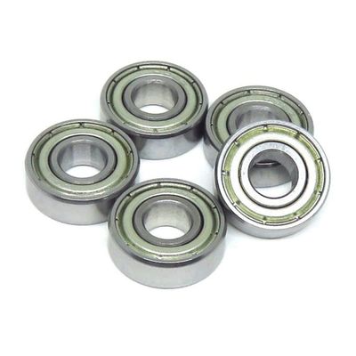 5-Piece 696 Bearing Replacement Set, 6 x 15 x 5 mm, Bearing Steel Deep-Groove Ball Bearings