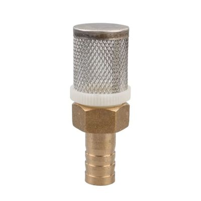 Check Valve Filter Strainer, Garden Hose Filter, 1-Piece Brass and Stainless Steel Mesh Filter (19 mm/1 in)