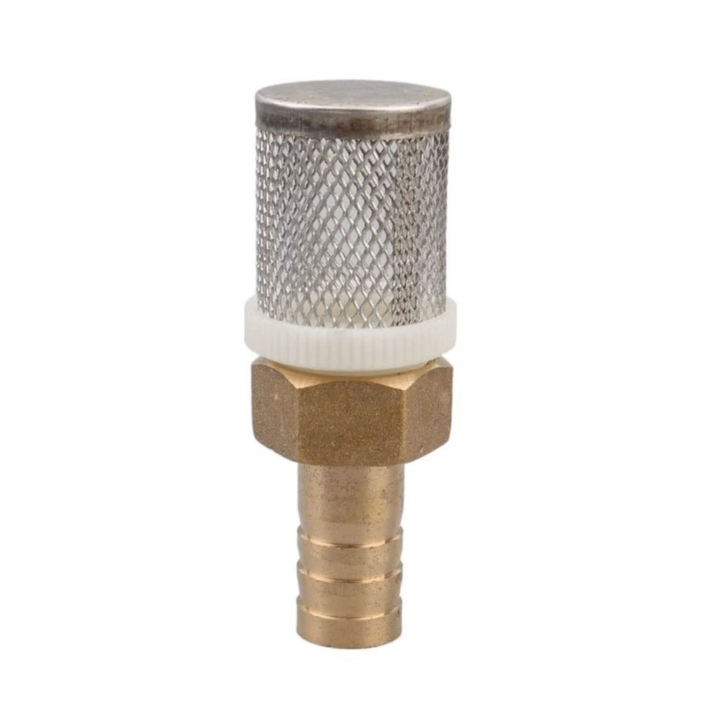 Check Valve Filter Strainer, Garden Hose Filter, 1-Piece Brass and Stainless Steel Mesh Filter (19 mm/1 in)
