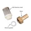 Check Valve Filter Strainer, Garden Hose Filter, 1-Piece Brass and Stainless Steel Mesh Filter (19 mm/1 in) view 3
