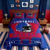 Feelyou Buffalo American Football Bedding Set, Double Size, Red and Blue view 1