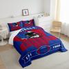 Feelyou Buffalo American Football Bedding Set, Double Size, Red and Blue view 4