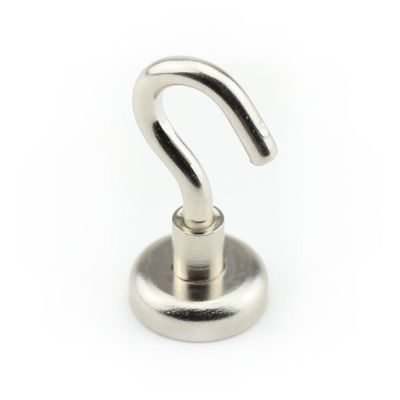 MAGNETHANDEL | 1 Neodymium Hook Magnet, 13 mm, Approx. 3.5 kg Holding Force