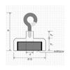 MAGNETHANDEL | 1 Neodymium Hook Magnet, 13 mm, Approx. 3.5 kg Holding Force view 4