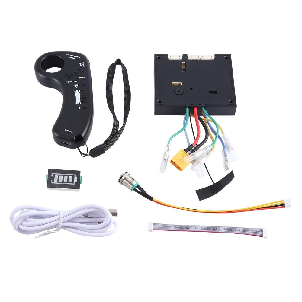 Qusedwey Dual-Drive Skateboard Hub Motor Kit ESC and Remote Control Board (Control B)
