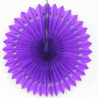Anevous 10-Pack Paper Party Decorations, 25 cm Paper Fan Honeycomb Balls, Dark Purple