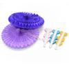 Anevous 10-Pack Paper Party Decorations, 25 cm Paper Fan Honeycomb Balls, Dark Purple view 2