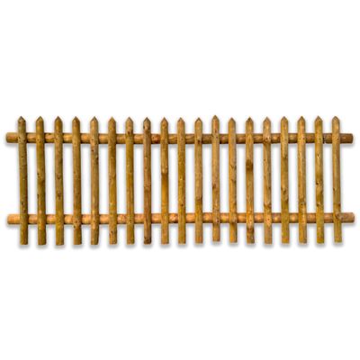 Vertical Slat Garden Fence, KDI Brown, 80 x 250 cm