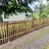 Vertical Slat Garden Fence, KDI Brown, 80 x 250 cm view 2