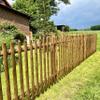 Vertical Slat Garden Fence, KDI Brown, 80 x 250 cm view 3