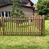 Vertical Slat Garden Fence, KDI Brown, 80 x 250 cm view 4