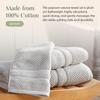 Springtree Home Gray Bath Towels, 4-Piece Set, Popcorn Texture, 100% Combed Cotton, Absorbent, Quick-Drying, OEKO-TEX Standard 100, Poli Collection view 4