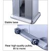 Automatic Wet Umbrella Wrapping Machine with Wheels and Bag Dispenser, Stainless Steel, Platinum view 4