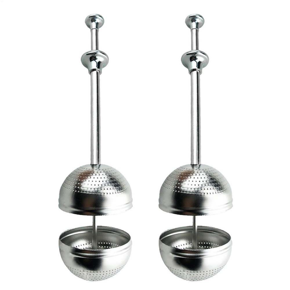 Loose-Leaf Tea Infuser, Stainless Steel Mesh Strainer, 6.69 x 1.85 Inches
