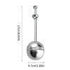 Loose-Leaf Tea Infuser, Stainless Steel Mesh Strainer, 6.69 x 1.85 Inches view 2