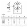 2/5/10 pcs M3 M4 M5 M6 M8 M10 M12 Black 304 A2-70 Stainless Steel Hex Serrated Flange Lock Nuts (10 pcs M4) view 2