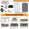 Magnetic Insect Screen Door, Black, W230 x H255 cm view 3