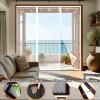 Magnetic Insect Screen Door, Black, W230 x H255 cm view 4