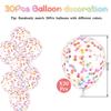 Rainbow Confetti Balloons, 30-Piece Set view 2