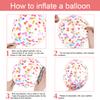 Rainbow Confetti Balloons, 30-Piece Set view 3
