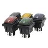 30×22 mm Heavy-Duty Waterproof Rocker Switch, KCD4-201 DPST 4-Pin, 16A 250VAC, ON-OFF-ON, Red LED 12–24V view 2