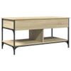 WKIEQACO Sonoma Oak Coffee Table, 100 x 50 x 50 cm view 2