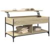 WKIEQACO Sonoma Oak Coffee Table, 100 x 50 x 50 cm view 4