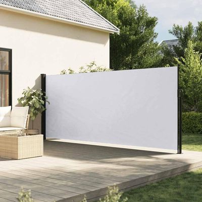 Myheimly Retractable Side Awning, White, 160 x 300 cm