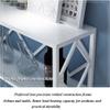 Wall-Mounted Wine Rack with Floating Shelves and Inverted Glass Rack, Gold, 150 × 25 × 40 cm view 3