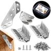 Furniture Edge Reinforcements, 20-Piece Set, L-Shaped Brackets for Furniture view 1